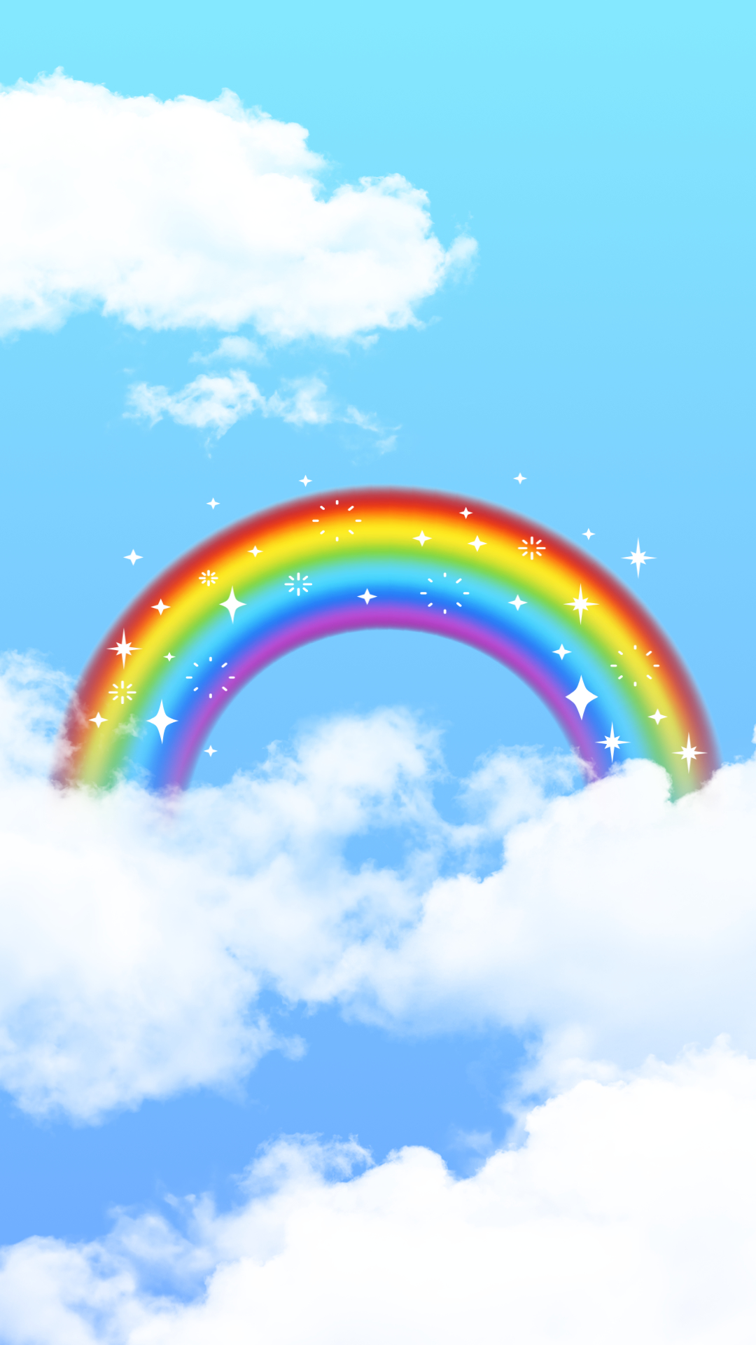 Rainbow In The Sky Background
